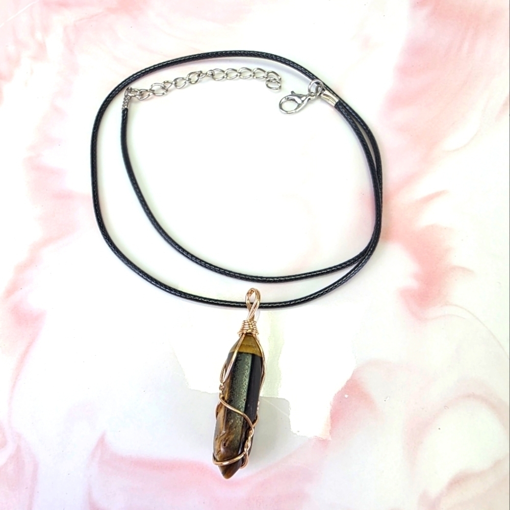 Natural Stone Pendant Necklace